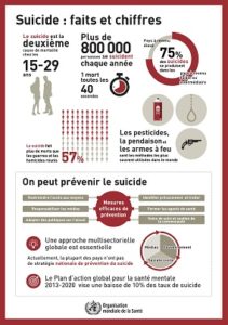 rapport et stats OMS : prévention suicide
