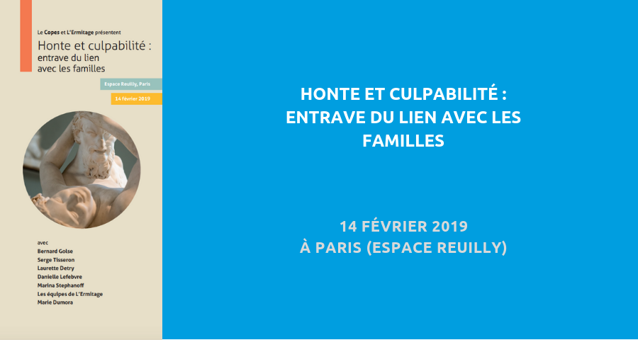 image de couverture de l'article « honte et culpabilité : entrave du lien avec les familles », colloque organisé par la Copes, le 14 février 2019 à Paris (espace Reuilly)