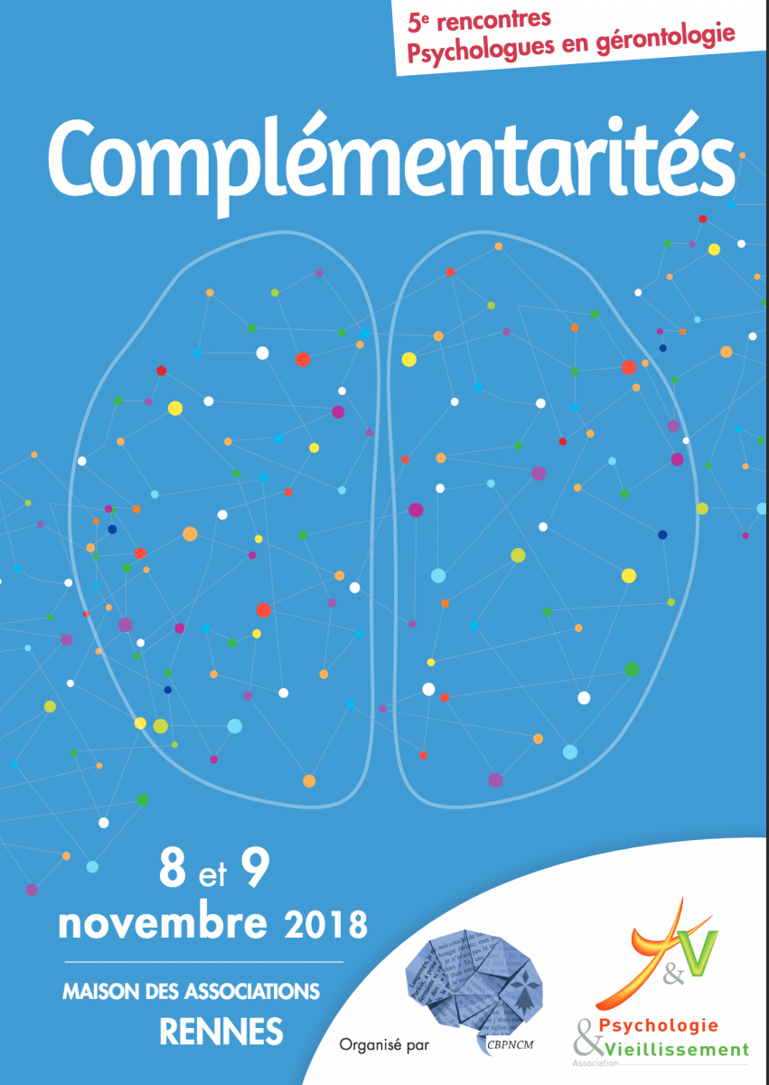 image de couverture (affiche) de l'événement 5ème rencontres des psychologues en gérontologie : "Complémentarité"